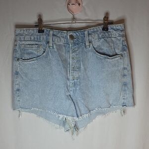 Good American Light Wash Jean Shorts